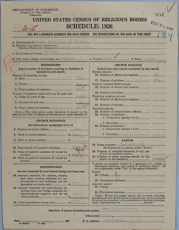 Scan of Church of the United Brethren in Christ: 951