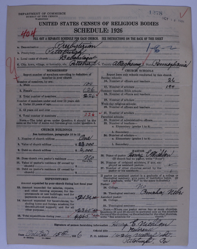 Scan of Presbyterian Church in the United States of America: 1278