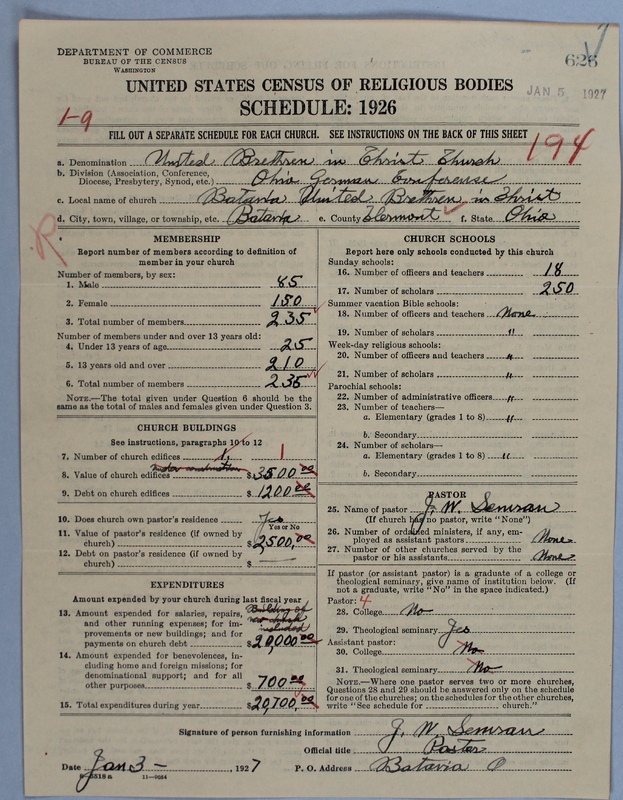 Scan of Church of the United Brethren in Christ: 626