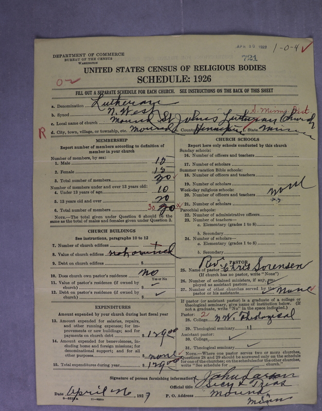 Scan of Norwegian Lutheran Church of America: 721