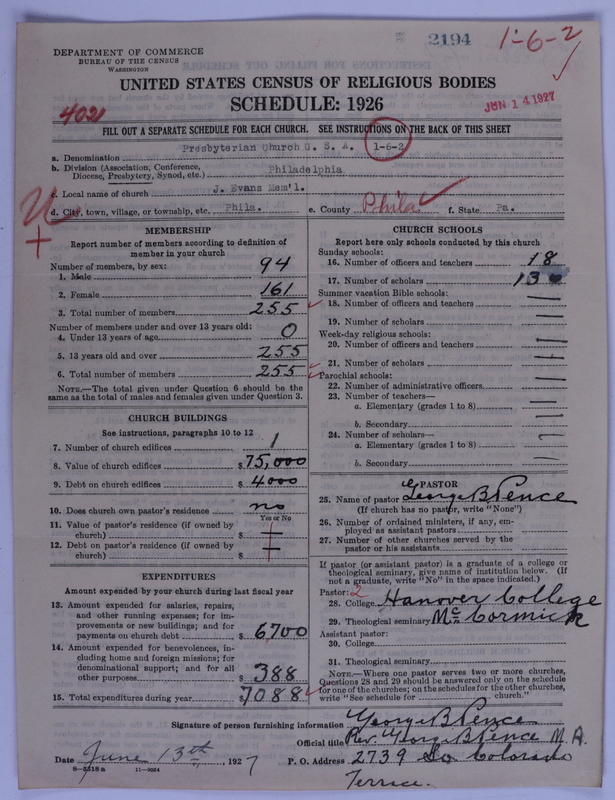 Scan of Presbyterian Church in the United States of America: 2194