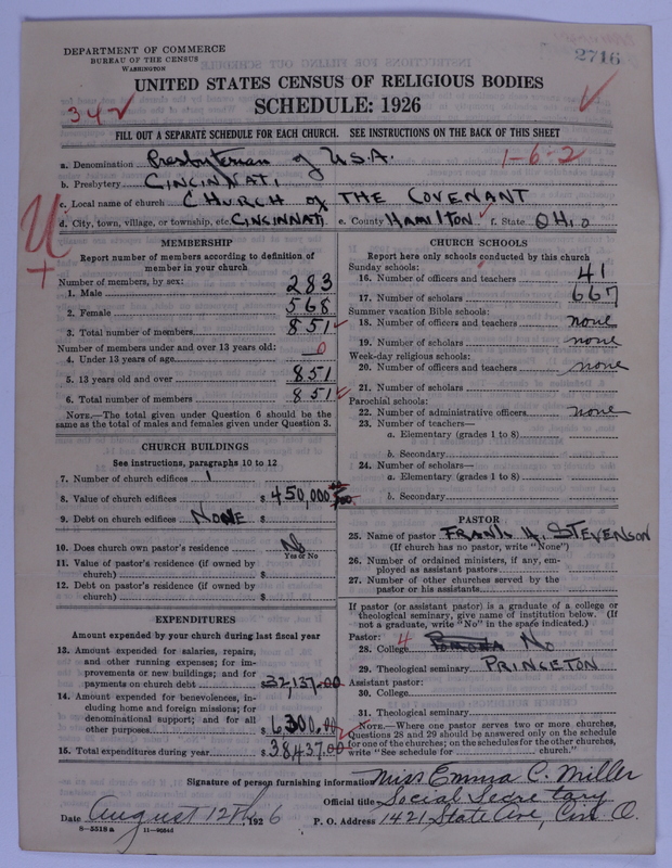 Scan of Presbyterian Church in the United States of America: 2716