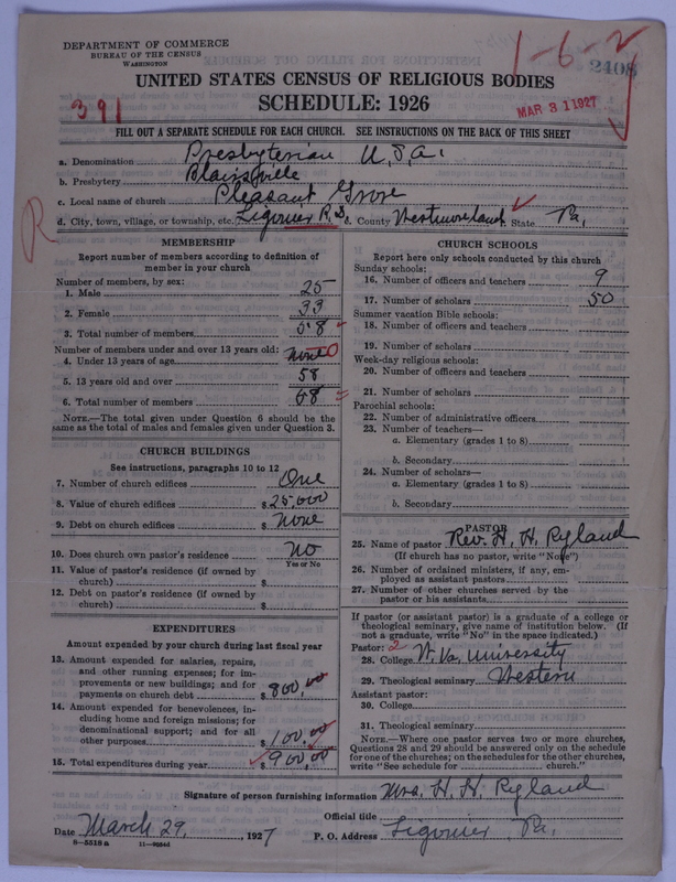 Scan of Presbyterian Church in the United States of America: 2408