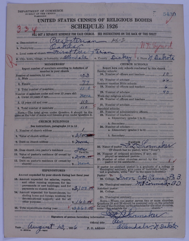 Scan of Presbyterian Church in the United States of America: 5430