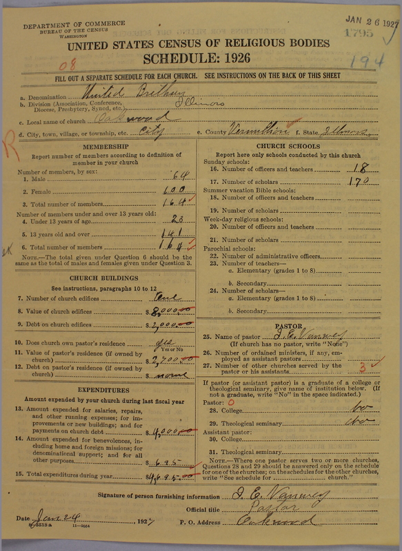 Scan of Church of the United Brethren in Christ: 1795