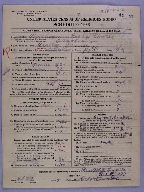 Scan of Negro Baptists: 9910