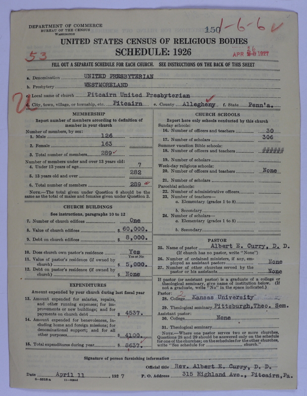 Scan of United Presbyterian Church of North America: 150
