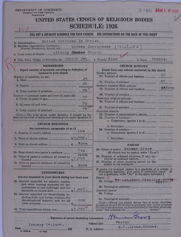 Scan of Church of the United Brethren in Christ: 2246