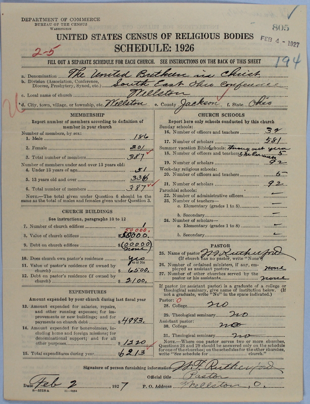 Scan of Church of the United Brethren in Christ: 805
