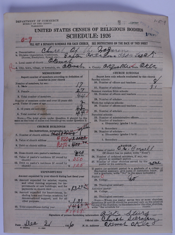 Scan of Church of the Nazarene: 1000