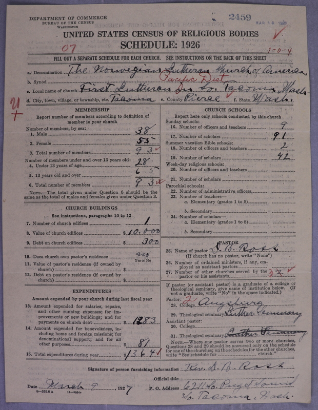 Scan of Norwegian Lutheran Church of America: 2460