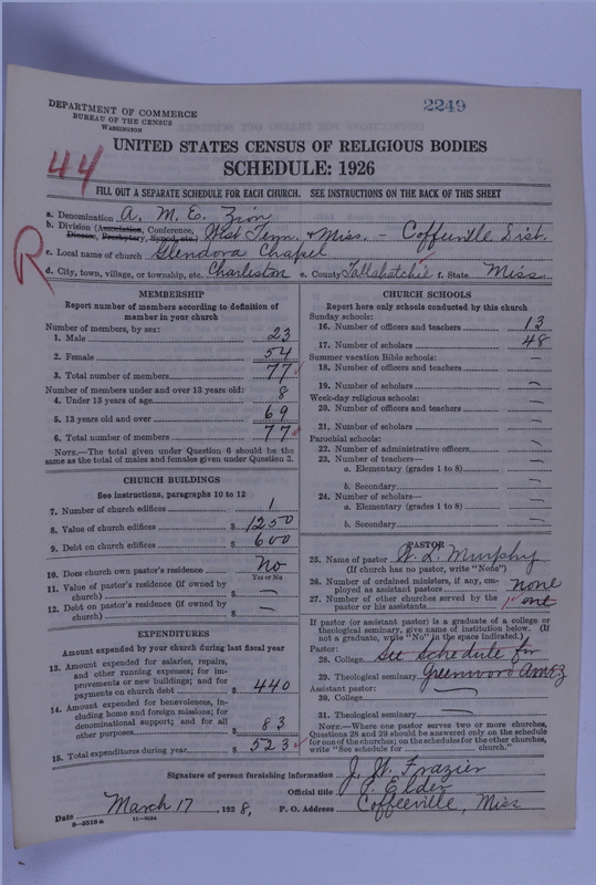 Scan of African Methodist Episcopal Zion Church: 2249
