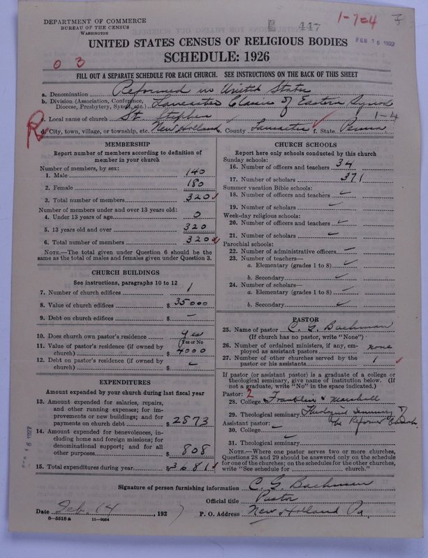 Scan of Reformed Church in the United States: 447