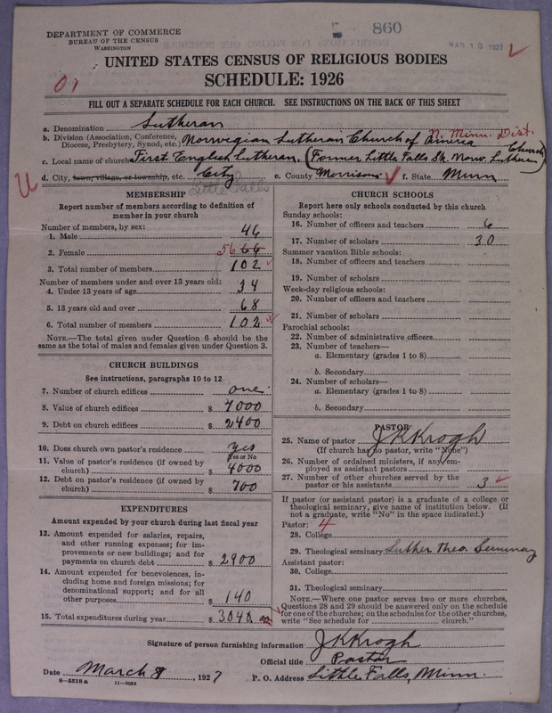 Scan of Norwegian Lutheran Church of America: 860