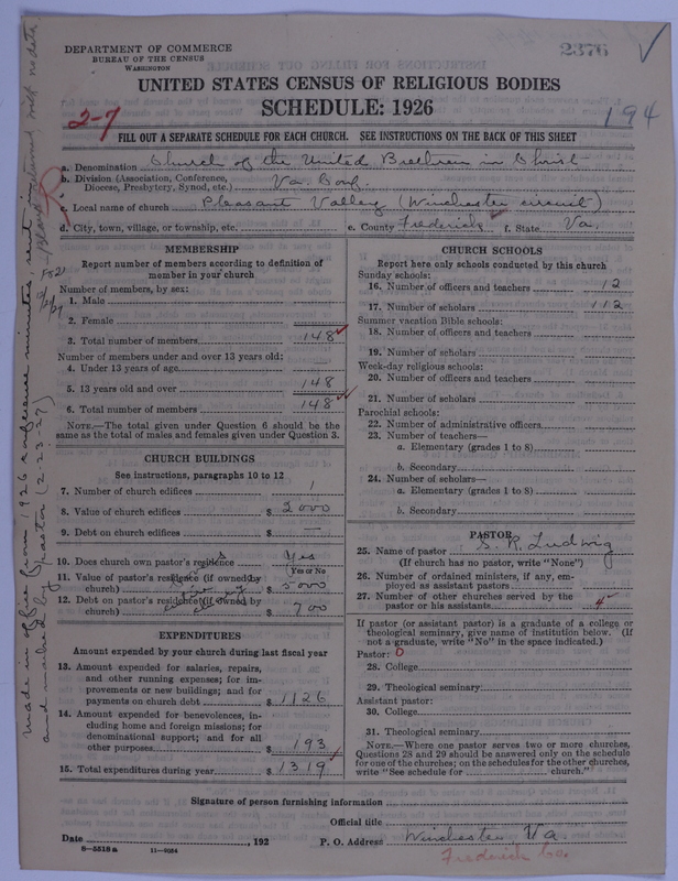 Scan of Church of the United Brethren in Christ: 2376