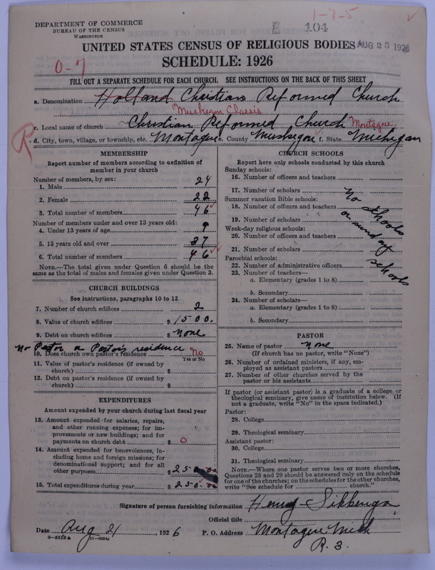 Scan of Christian Reformed Church: 104