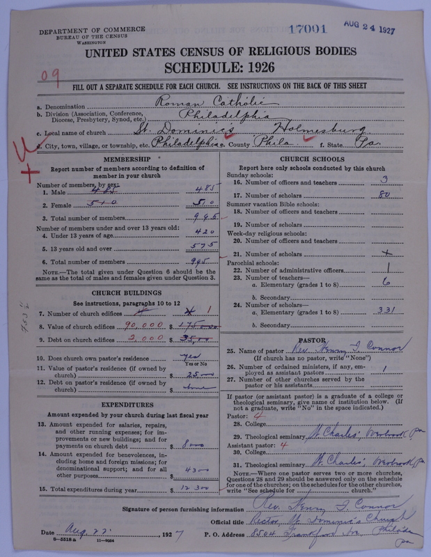 Scan of Roman Catholic Church: 17001