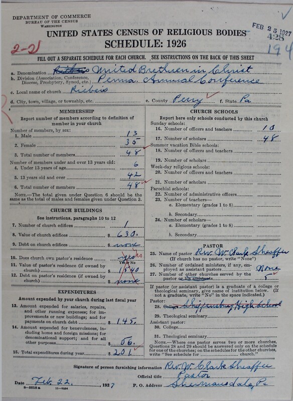 Scan of Church of the United Brethren in Christ: 428