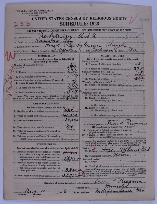 Scan of Presbyterian Church in the United States of America: 5202