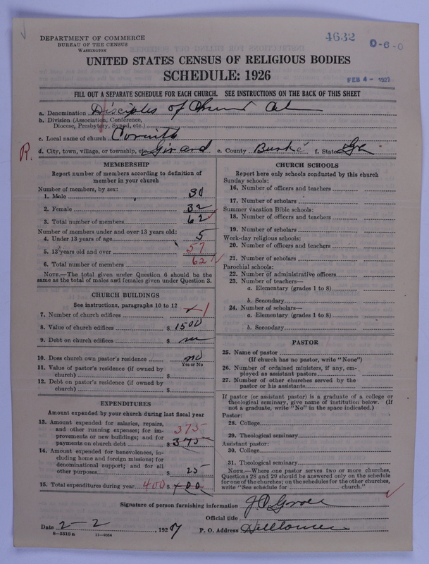 Scan of Disciples of Christ: 4632