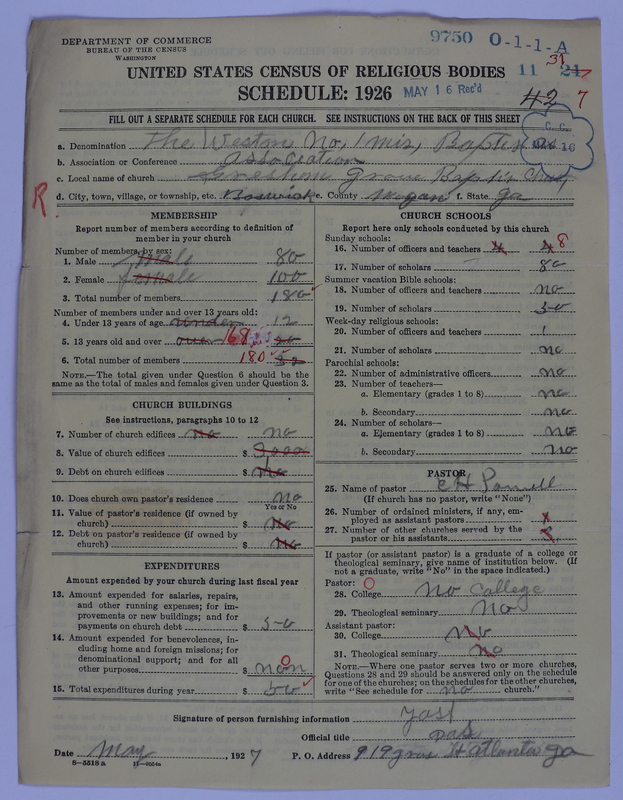 Scan of Negro Baptists: 9750