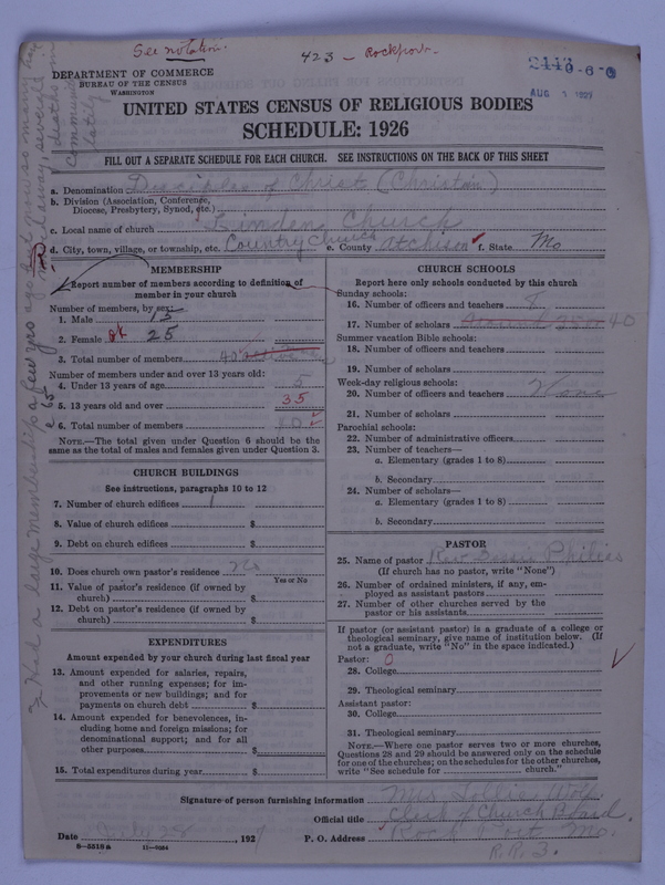 Scan of Disciples of Christ: 2443