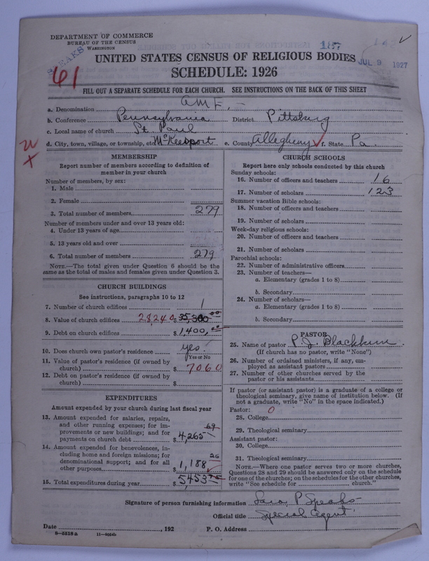 Scan of African Methodist Episcopal Church: 187