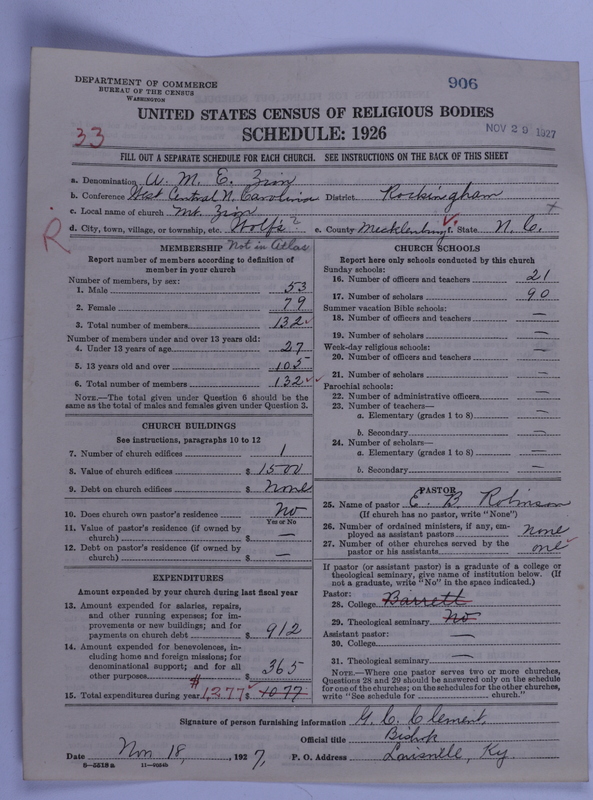 Scan of African Methodist Episcopal Zion Church: 906
