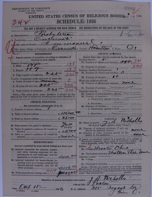 Scan of Presbyterian Church in the United States of America: 2702