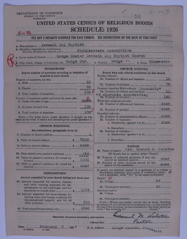 Scan of Seventh Day Baptists: 46