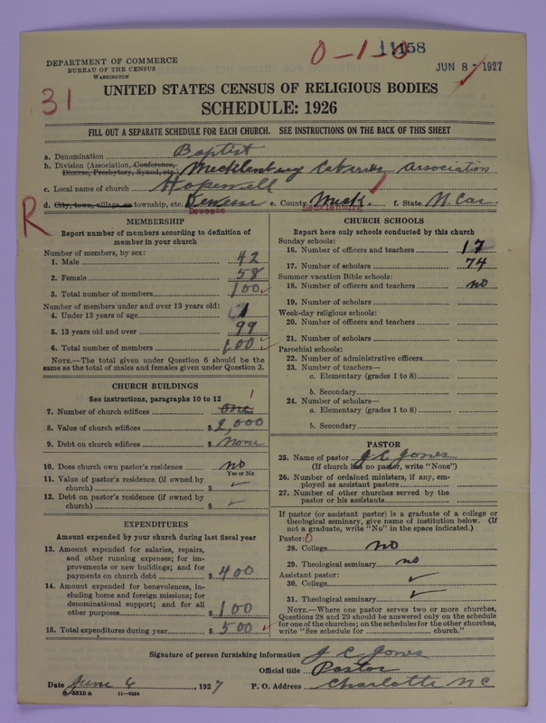 Scan of Southern Baptist Convention: 14158