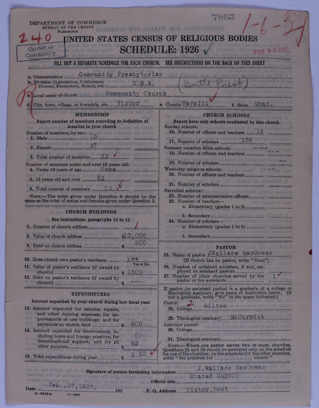 Scan of Presbyterian Church in the United States of America: 7863