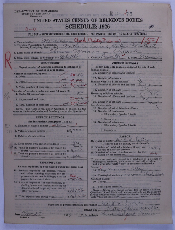 Scan of Moravian Church in America: 75