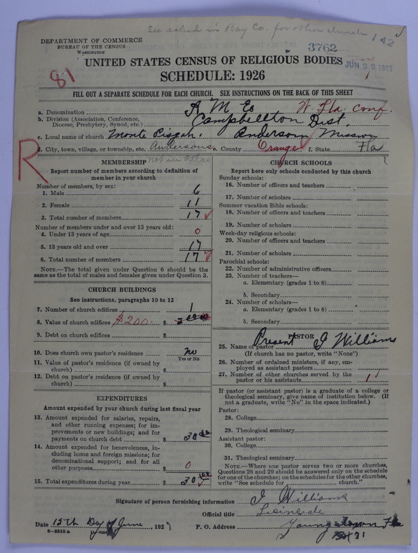 Scan of African Methodist Episcopal Church: 3762