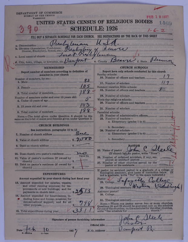 Scan of Presbyterian Church in the United States of America: 1469