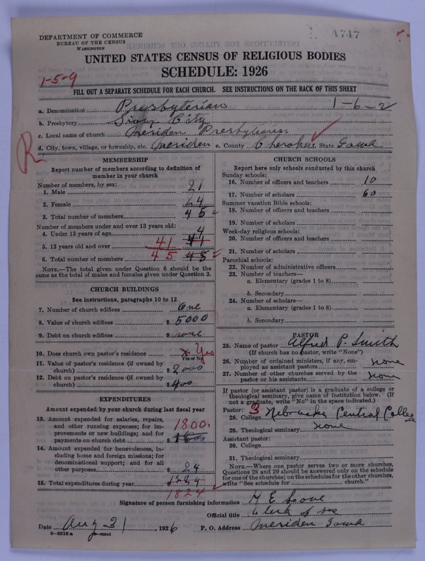 Scan of Presbyterian Church in the United States of America: 4747