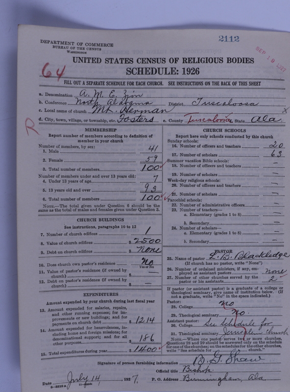Scan of African Methodist Episcopal Zion Church: 2112