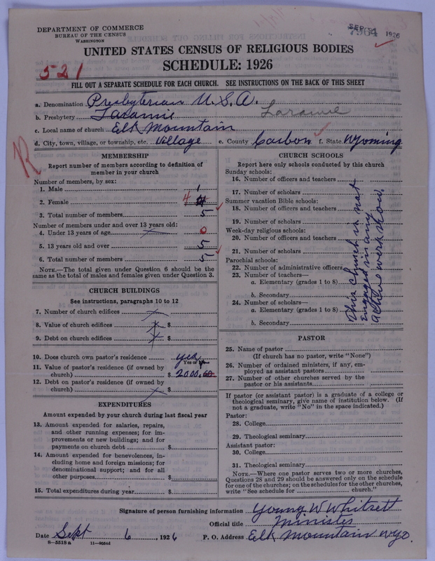 Scan of Presbyterian Church in the United States of America: 7964
