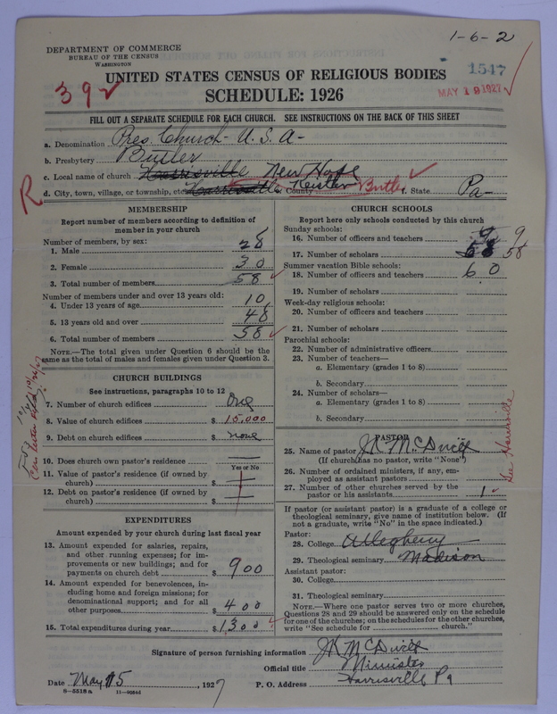 Scan of Presbyterian Church in the United States of America: 1547