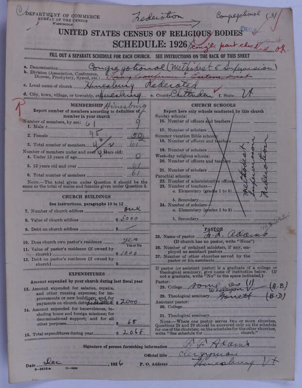 Scan of Federated Churches: 49