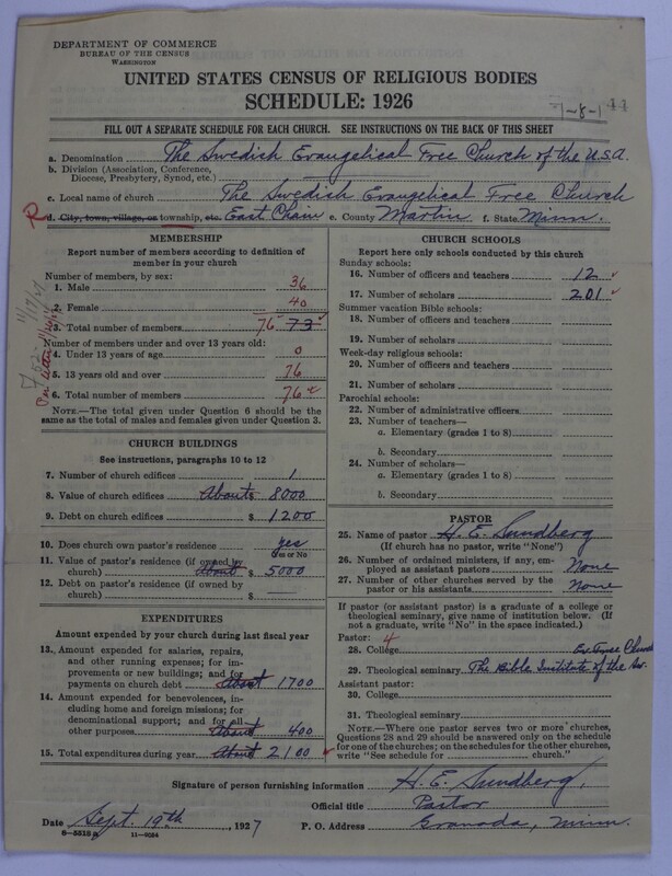 Scan of Swedish Evangelical Free Church of the United States of America: 44
