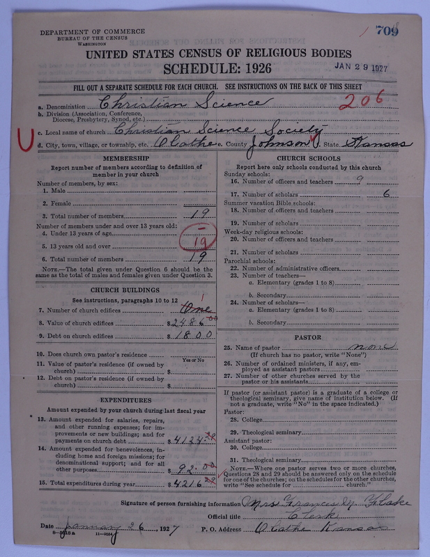 Scan of Church of Christ, Scientist: 709