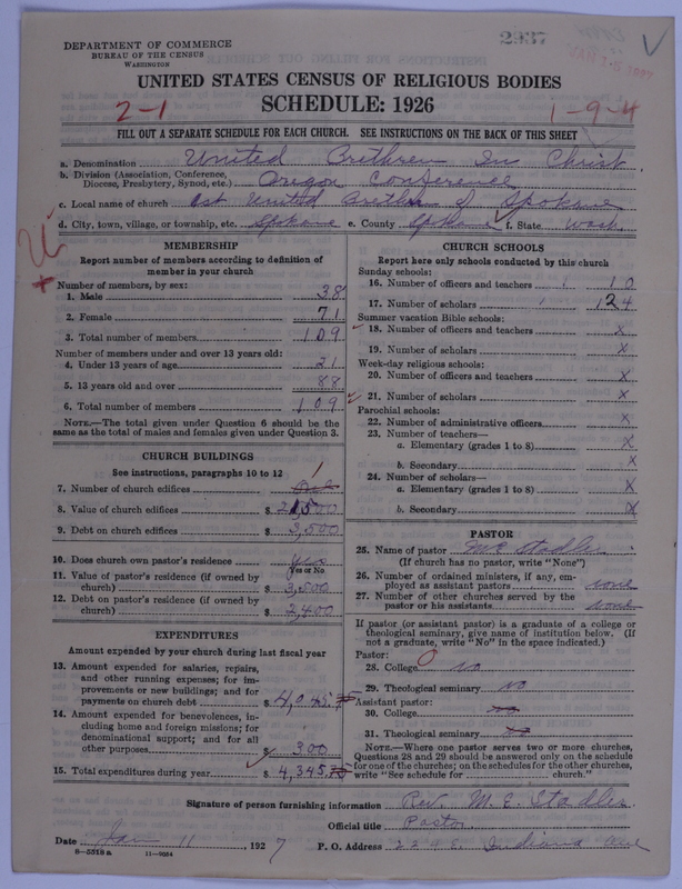 Scan of Church of the United Brethren in Christ: 2937