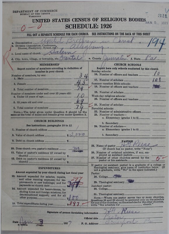Scan of Church of the United Brethren in Christ: 321