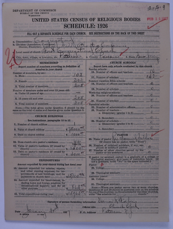 Scan of Congregational Churches: 1807
