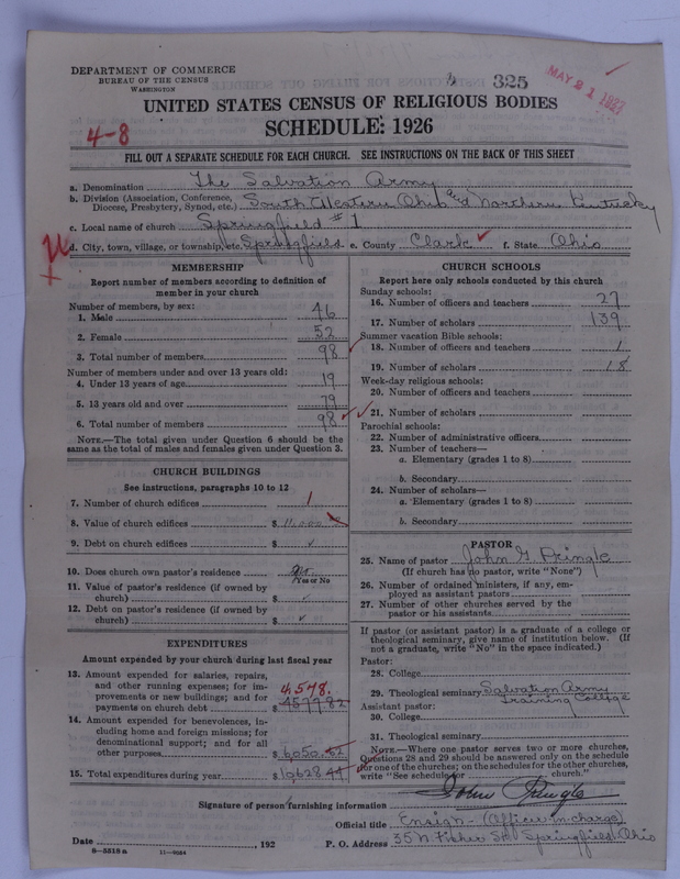 Scan of Salvation Army: 325