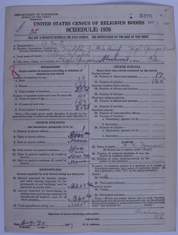Scan of African Methodist Episcopal Church: 3279