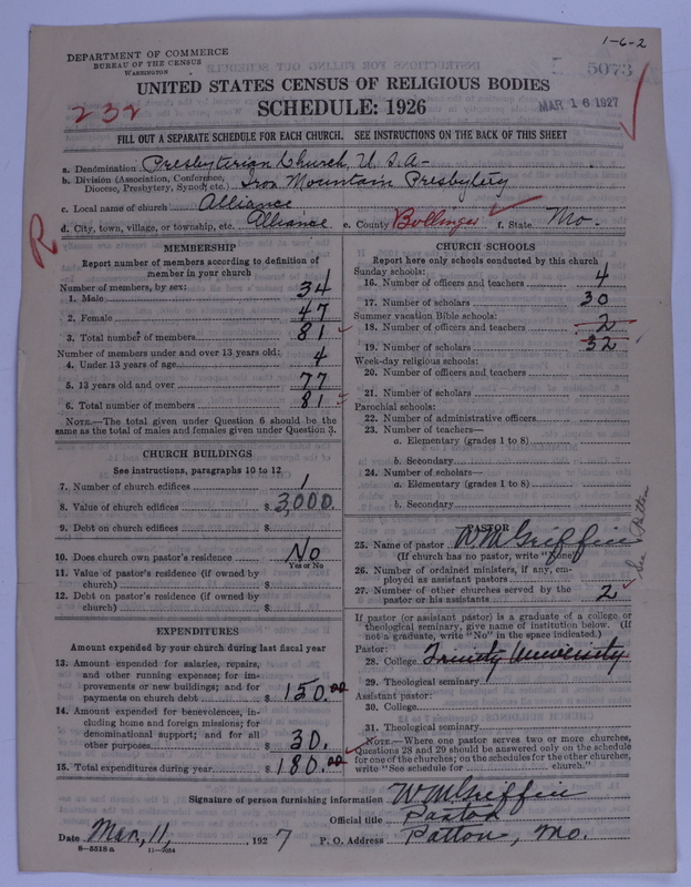 Scan of Presbyterian Church in the United States of America: 5073