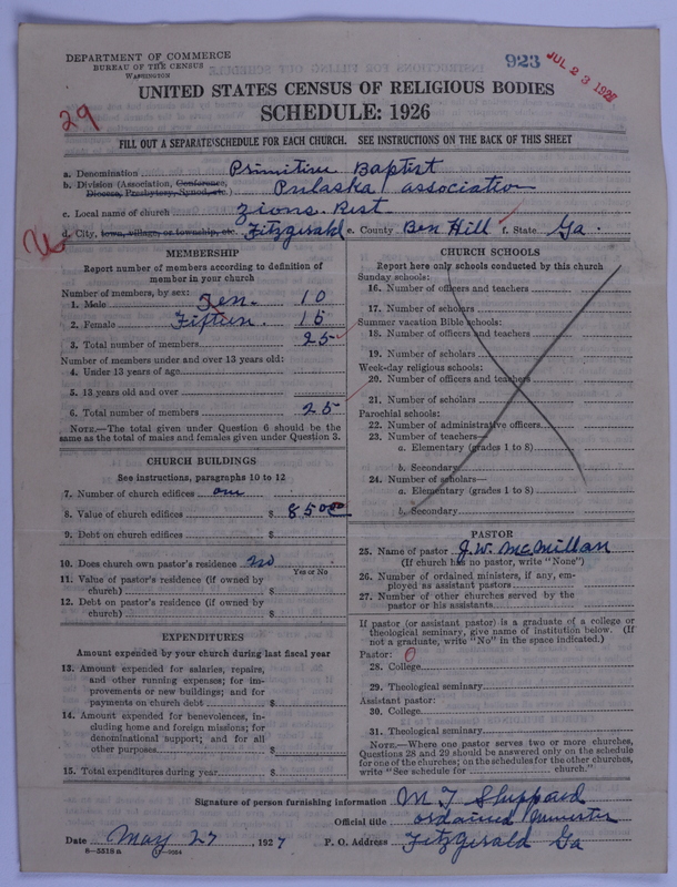Scan of Primitive Baptists: 923