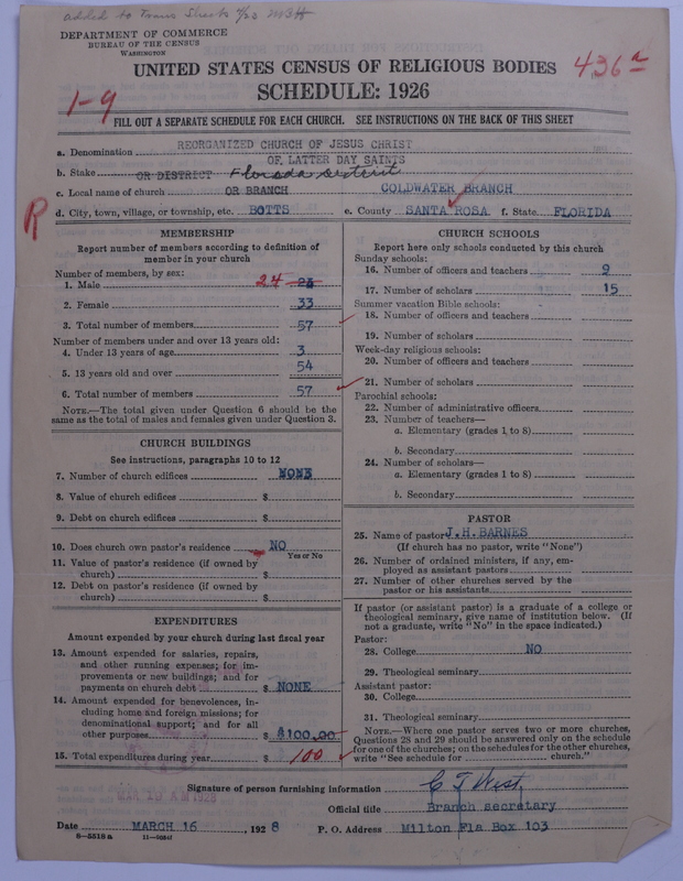 Scan of Reorganized Church of Jesus Christ of Latter Day Saints: 436a